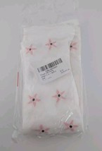 Women&#39;s Compression Knee High Socks Small Medium White Pink Flowers Calf... - $7.84