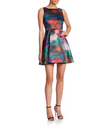 New Womens 10 NWT Designer Dress Alice + Olivia Watercolor Dress Lace Ba... - £366.70 GBP