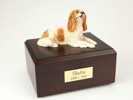 King Charles Spaniel Brown Dog Pet Cremation Urn Avail. 3 Diff. Colors &amp; 4 Sizes - £134.31 GBP+