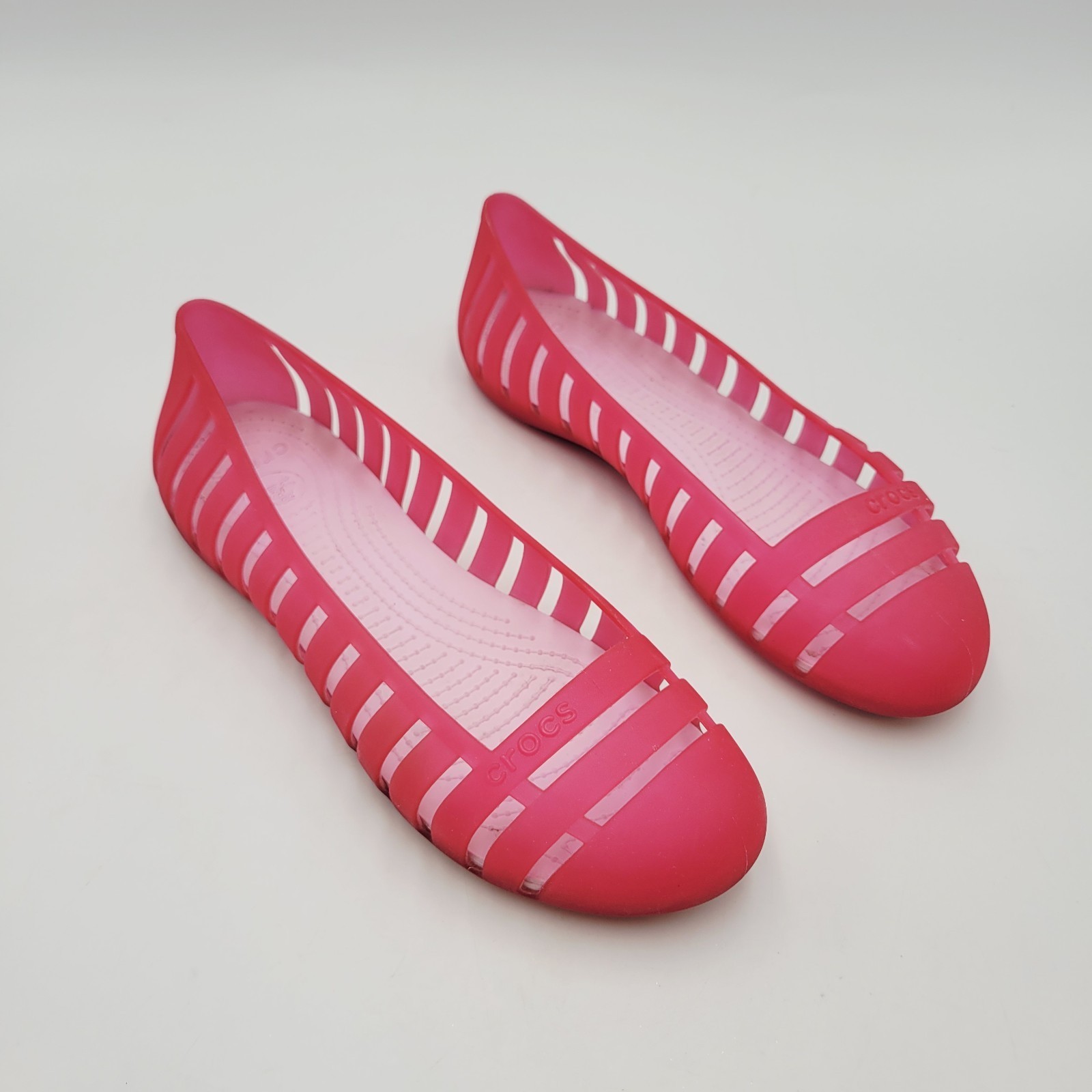Crocs Adrina II Closed Toe Slip On Jelly Flats Women’s Size 8 Ballet Shoes Pink Item image 4