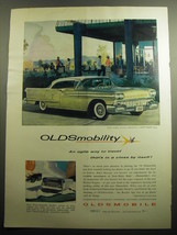 1958 Oldsmobile Car Ad - Oldsmobility an agile way to travel - £14.76 GBP
