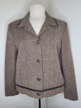 Women&#39;s Pendleton wool blazer jacket brown 14. - £19.73 GBP