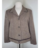 Women&#39;s Pendleton wool blazer jacket brown 14. - £19.45 GBP