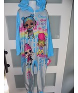LOL Surprise Blue Blanket Sleeper W/Hood Zip Up Pajamas Size M (7/8) Gir... - $432.53 MXN