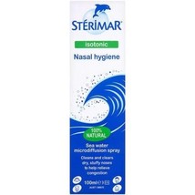 Sterimar Isotonic Nasal Hygiene 100% Natural Sea Water Spray 100ml x 1 - £8.46 GBP