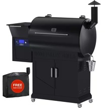 Z GRILLS 697 sq. in. Wood Pellet Grill and Smoker with cabinet storage in Black - £361.17 GBP