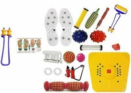 Acupressure Massager Tools Stress and Pain Relief with Foot Rolle Combo Kit for - £29.34 GBP