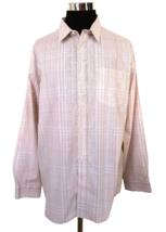 Apt. 9 Men&#39;s Premier Flex Shirt Size XXL Multicolor Pastel Plaid Button ... - £9.79 GBP