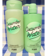 NIB Victoria&#39;s Secret Pink Cucumber Water &amp; Hyaluronic Acid Lotion &amp; Bod... - $33.97 CAD