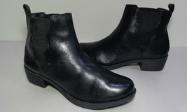 Nurture Size 5.5 M Black Leather Ankle Boots New Womens Shoes - £92.65 GBP