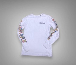 The Simpsons H&amp;M Long Sleeve White T Shirt Characters Both Arms Size XS - £11.85 GBP