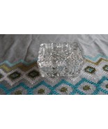 Antique Crystal Cigarette Box Holder Ashtray Top 3.75&quot; - £88.86 GBP