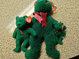 Ty Beanie Babies, Buddies and Jingle Beanies 2001 Holiday Teddy Bears 3 pc. Chri - £31.86 GBP