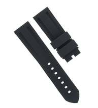 24mm Rubber Watch Strap Band For Radiomir Luminor Marina Gmt Black  - £19.91 GBP