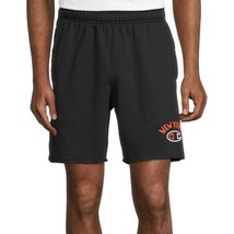 Champion Men&#39;s Powerblend Standard-Fit Logo-Print 7&quot; Fleece Shorts Black-XL - £17.01 GBP