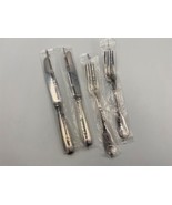 Lot of 4 Dessert Forks and Knives Christofle France Silverplate VENDOME ... - €198,36 EUR
