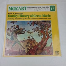 Mozart Funk &amp; Wagnalls Family Library of Great Music Vinyl #13 Mozart Piano - $17.77