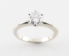 0.71 Rond Diamant Solitaire 14k or Blanc Fiançailles Bague GIA Cert Tail... - $93,140.71 MXN
