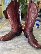 Handmade Rios of Mercedes,  full quill Ostrich Cowgirl boots women’s size 7 B - £211.17 GBP