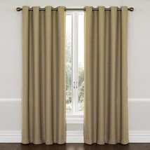 ECLIPSE Wyndham Thermal Insulated Single Panel Grommet Latte Color - 52&#39;... - £15.63 GBP