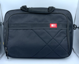 Briefcase Case Logic Laptop and Tablet 15-Inch Black Crossbody Shoulder Pockets - £12.92 GBP