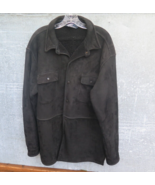 POLO RALPH LAUREN SHEARLING SNAP COAT SZ L LARGE BLACK MENS FUR SHEEPSKI... - $1,187.45