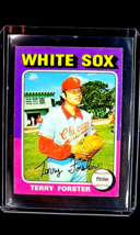 1975 Topps Mini #137 Terry Foster Chicago White Sox Vintage Baseball Card - £2.25 GBP