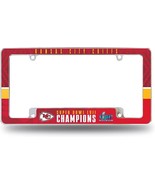 Kansas City Chiefs 2023 Super Bowl Champions License Plate Frame NEW! - $455.40 MXN