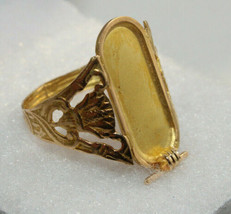 Egyptian Personalized Name 18K Gold Ring Hieroglyphic 4 Letters 5 Gr All Sizes - £500.94 GBP