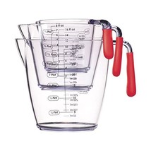 Kitchen Craft Colourworks 3 Piece Measuring Jug Set - Red  - £28.86 GBP