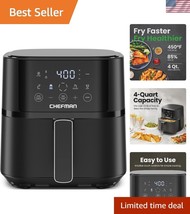 Effortless 4 QT Air Fryer with Touch Control &amp; Automatic Shut-off Safety - $89.99