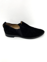 Franco Sarto Womens Black Vegan Suede Slip on Flat Loafer, Size 7.5 - $25.69