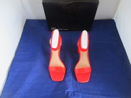 INC INTERNATIONAL CONCEPTS Makenna Vinyl Dress Sandals $79  Red US Size ... - £20.94 GBP