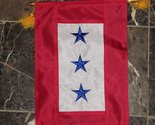 AES 12x18 Embroidered Three Star Blue Military Service Nylon Flag 12&quot;x18... - £13.68 GBP