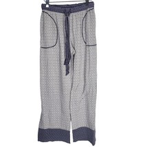 Layla Pajama Pants S Womens Pull On Purple White Pockets Straight Leg Sl... - £13.95 GBP