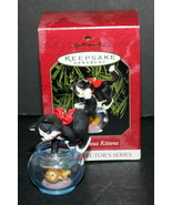 Hallmark Keepsake Series 1999 Mischievous Kittens Christmas Ornament 06427 - $79.99