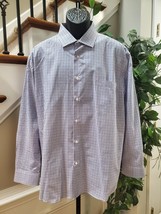Dockers Men&#39;s Blue Cotton Collared Long Sleeve Casual Button Down Shirt Size XL - £16.59 GBP