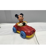Vintage 1973 Walt Disney Mickey Mouse PULL MEE Kohner Bros Action Pull Toy - €10,52 EUR