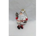 Vintage Christmas Santa Clause With Dangly Feet Holiday Ornament 3&quot; - £21.80 GBP