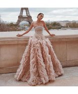 Luxurious Pink Tiered Tulle  Dress with  Crystals Paris-Luxury (Copy) - £259.28 GBP