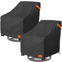 Outdoor Swivel Lounge Chair Cover 2 Pack,Heavy Duty 100% Waterproof Pati... - £55.12 GBP