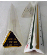 Engineer Triangular Ruler Architect Drafter 3 Sides Color Coded Storage ... - $27.23 CAD