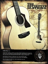 Guild GAD JF30-12 2008 12-string acoustic guitar advertisement 8 x 11 ad print - £3.31 GBP