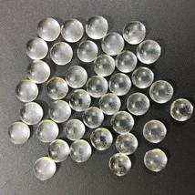 9x9 mm Round Natural Crystal Quartz Cabochon Loose Gemstone Lot - £6.35 GBP+