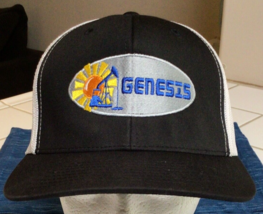 Genesis Oil Pump Field Service Texas Hat Vintage Mesh Snap Back ~876A - £17.39 GBP