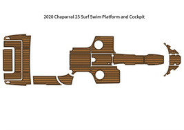 2020 Chaparral 25 Surf Swim Platform Cockpit Boat EVA Foam Faux Teak Floor Pad - £796.08 GBP