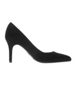 Time And Tru Women&#39;s Point Toe High Heel Pumps Size 9.5 Suede Black Colo... - $24.18