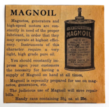 1917 Magnoil Magneto Motor Oil Advertisement Chas Miller Automobilia F14B - $19.99