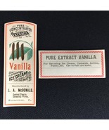 Original Vintage Vanilla Ice Cream Flavoring Pure Extract Label CP&#39;s Che... - $9.90