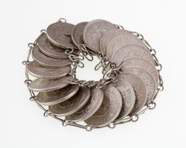 1920's -40's Mexico 20 Centavos Silbermünze Armband 7.25 " 64.3gr - $733.72